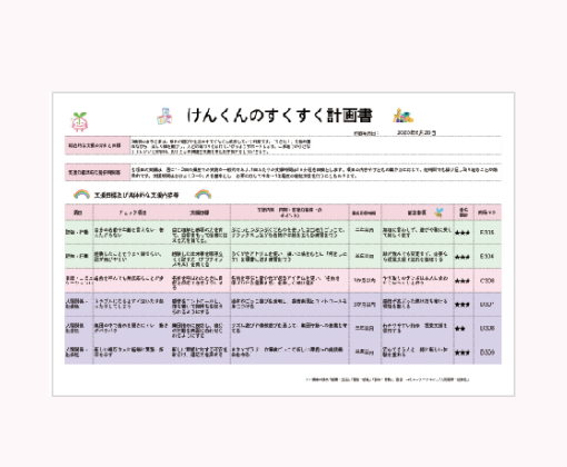 お子さまの成長に合わせたプログラム